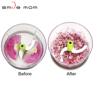 Rebanadora de prensa Manual con múltiples manos Smile mom, ensalada giratoria, comida vegetal, picadora rápida de cebolla - Product Image 6