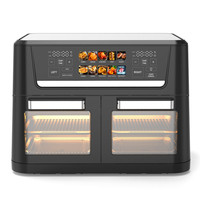 Friteuse à air 12 litres 10 en 1 double à 2 paniers avec 2 paniers à friture indépendants