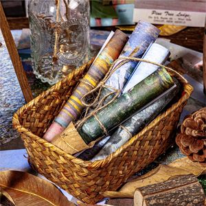 50 cái/gói Chất liệu giấy sơn dầu cổ điển loạt vật liệu trang trí cắt dán chạm đáy ký hiệu tin nhắn - Product Image 4