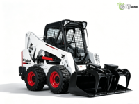 Chargeuse compacte sur pneus Kubota S650 EPA EURO 5 avec godet grappin, 2022, 55 kW, pour travaux de construction et aménagement paysager