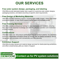 CNLONQ OEM/ODM Boîtier de Combinaison Métallique PV 20 Entrées 1 Sortie DC1000/1500V IP65 20 Chaînes avec SPD, Fusible et MCCB pour Systèmes Hors Réseau