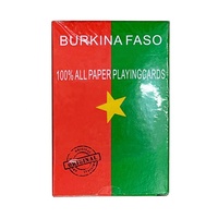Carte à jouer personnages du marché africain, personnalisation BURKINA FASO, JP164 wubi Poker