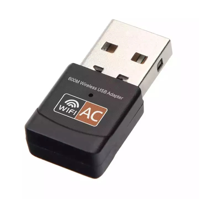 600Mbps USB Wireless Wifi Adapter 600M 2.4GHz 5.8GHz Dual Band WI-FI Wifi Wireless Network Card Dongle LAN Receiver 5G AC600