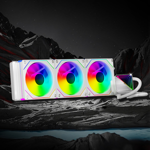 Refroidisseur liquide CPU blanc 240 mm ARGB AIO, <span class=keywords><strong>radiateur</strong></span> <span class=keywords><strong>de</strong></span> refroidissement par eau <span class=keywords><strong>pour</strong></span> PC Intel AMD OEM - Product Image 2