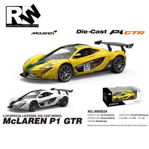 RW JFY fabricación autorizada Slide Formula One juguetes 1/24 Mclaren P1 <span class=keywords><strong>GTR</strong></span> serie <span class=keywords><strong>F1</strong></span> Diecast Racecar modelo juguetes para niños - Product Image 6