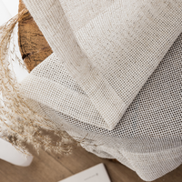 Innermor Luxe Élégant Solide Blanc Sheer Rideaux Tulle Voiles pour Salon Chambre Décoratif Fenêtre Revêtements