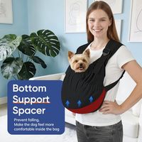 Sac de transport de luxe pliable pour chien et chat, réglable, mains libres, pochette frontale, sac à bandoulière de voyage pour petits animaux
