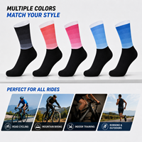 Chaussettes de cyclisme Team Exclusive Gradient Aero, anti-transpiration, séchage rapide, respirantes