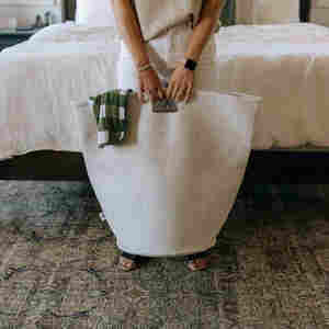 Panier à linge <span class=keywords><strong>en</strong></span> feutre Panier à linge pour la maison avec des paniers de rangement pliants au design simple pour la salle de bain - Product Image 4