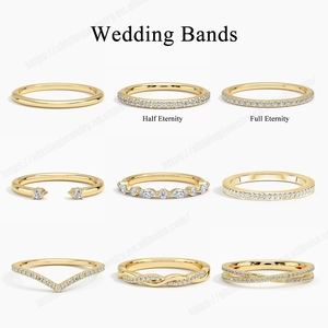 Bagues pour femmes en <span class=keywords><strong>or</strong></span> pur 9K 10K 14K 18K, <span class=keywords><strong>bague</strong></span> de fiançailles torsadée personnalisée avec diamant et moissanite en <span class=keywords><strong>or</strong></span> AU750 - Product Image 3
