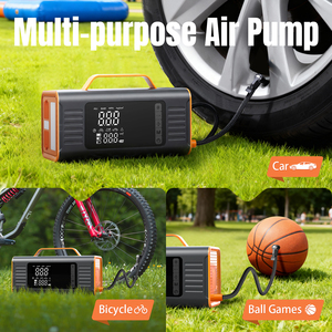 <span class=keywords><strong>Pompe</strong></span> à air sans fil WLETO 150 PSI 12-24V, démarreur portable pour pneus de voiture, SUV, moto, vélo, ballons, avec affichage numérique de la pression des pneus - Product Image 4