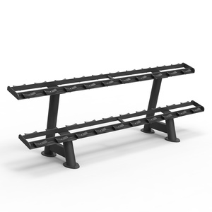 Custom di fabbrica 10 paia di negozio fino a 20 manubri <span class=keywords><strong>palestra</strong></span> 2 livelli manubrio esagonale Set con Rack da 5 a 50 peso - Product Image 2