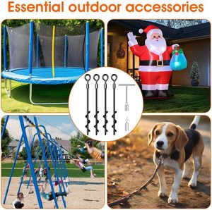 Mặt đất Neo vít trong Trampoline Neo nhiệm vụ nặng nề xoắn ốc Trái Đất Neo cho đổ Lều Cây chó gió cao carports cắm trại - Product Image 6