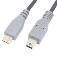 Cable de Fibra Óptica Coaxial OTG Micro Mini USB B Macho a Tipo C de Alta Velocidad con Cubierta de PVC para Altavoz y Micrófono