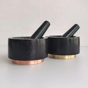 Mortero y Maja de Granito Reversible de Doble Uso de 6 Pulgadas con Logotipo Personalizado Geovein - Product Image 6