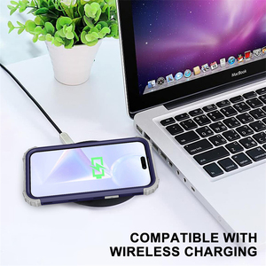 Étui robuste antichoc pour <span class=keywords><strong>iPhone</strong></span> 15 Pro Max, hybride 3 en 1, protection contre les chocs, étui robuste pour <span class=keywords><strong>iPhone</strong></span> 15 Plus 14 Pro 13 <span class=keywords><strong>12</strong></span> 11 XS XR - Product Image 4