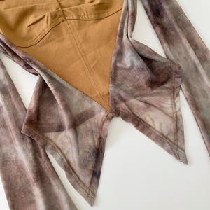 Camicette <span class=keywords><strong>Vintage</strong></span> a Maniche Lunghe in Rete per Donna, Camicie Tinta Unita, <span class=keywords><strong>Top</strong></span> Retrò, Abbigliamento Femminile all'Ingrosso - Product Image 3