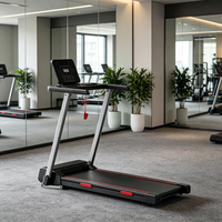 Tapis roulant électrique intelligent avec test de fréquence cardiaque Bluetooth 1-14 km/h pour entraînement à domicile