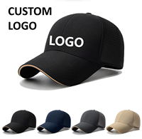 Casquettes de baseball personnalisées de haute qualité, imperméables, avec visière vide, compatibles avec les patchs, avec filet