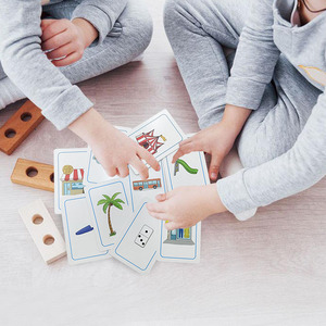 Cartes Flash de stratification brillante de haute qualité personnalisées enfants débutants mot apprentissage jouets éducatifs papier prix d'usine - Product Image 4