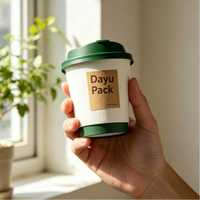 Gobelet en papier kraft à double paroi, personnalisé en usine, jetable, écologique, biodégradable, recyclable, avec couvercle en PE pour boissons chaudes, sur mesure
