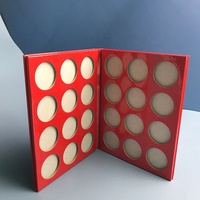 Palette de fards à paupières carrée rouge format voyage - Logo personnalisable, palette de maquillage pour les yeux imperméable pour la vente en gros et les marques privées