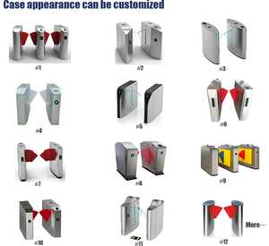 Hot Khuyến Mại Tự Động <span class=keywords><strong>Flap</strong></span> Rào cản Cổng Turnstiles Tiếng Ồn Thấp DC Động Cơ Không Chổi Than Thương Mại Sử Dụng Tàu Điện Ngầm Vé Cổng - Product Image 6