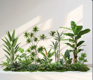 Plantas Artificiales de Peonía Verde con Alambre, Decoración Biónica para Interiores, Combinación de Paisajismo, Decoraciones de Lujo para Ventanas y Pisos - Product Image 2