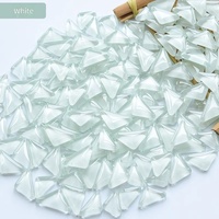 Mosaïque DIY : Tuiles triangulaires vitrifiées faites à la main de 1 cm, pierres de verre colorées, matériaux de patchwork pour enfants, décoration intérieure, rentrée scolaire