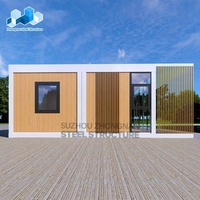 Maison mobile détachable 20 pieds 30 pieds, petite maison modulaire portable en conteneur avec 2 3 chambres à coucher, maison préfabriquée en conteneur solaire