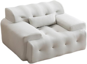 Causeuse compressée, chaise moelleuse Sherpa touffetée, canapé confortable, canapés nuage à siège profond pour salon, chambre à coucher, bureau - Product Image 4