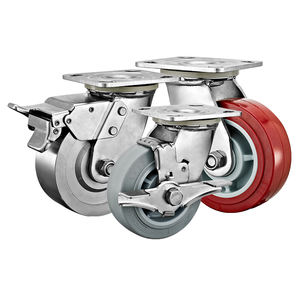 4 "5" 6 "8" Edelstahl-Lenkräder Hochleistungs-PA/<span class=keywords><strong>PU</strong></span>/TPR/Massivstahl-Wagen rollen Industrielle Rostschutz rollen Rollen - Product Image 2