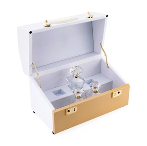 Boîte à parfum et bijoux en bois laqué brillant, modèle DSP1012, faite à la main, portable, type coquille de piano, pour rangement de cadeaux - Product Image 3