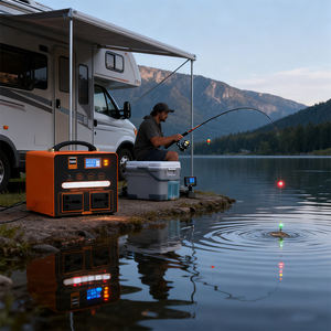 Station d'alimentation portable au lithium ternaire à onde sinusoïdale modifiée, sortie CA 220V, entrée solaire 200W, 2500+ cycles - Product Image 3