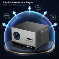 Projecteur 4K véritable natif 3840x2160 Everycom Cinelux 3000ANSI Ultra Bright FLED Smart Auto Focus Keystone Home Theater Cinema 4K