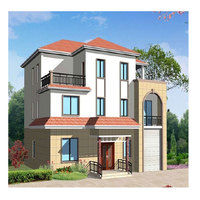 Structure légère en acier maisons modulaires préfabriquées villa de luxe moderne maison prefabriquee villas