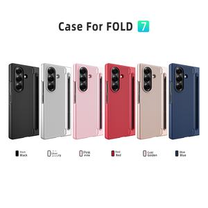 Funda para Samsung <span class=keywords><strong>Galaxy</strong></span> Z Fold 6/7 [Textura de PC con Puntos de Diamante] Cubierta Geométrica con Soporte y Porta <span class=keywords><strong>S</strong></span> Pen Integrado Premium - Product Image 4