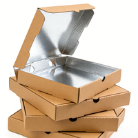 Boîte à pizza personnalisée imprimée, papier kraft ondulé de qualité alimentaire, résistant à la graisse, emballage à emporter, fabrication en usine
