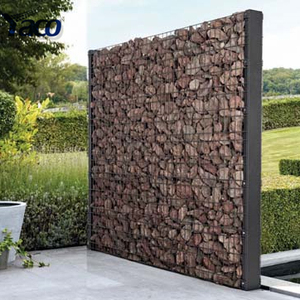 Enduit de poudre noire 1.2m 1.5m 2m hauteur 50x200mm Gabion clôture pierre Cage mur de treillis de soutènement - Product Image 6
