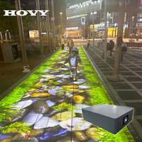 Projection interactive de sol pour rue commerciale HOVY : plus de 80 jeux interactifs avec mises à jour gratuites à vie