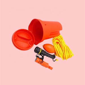 Xiamen Sunshine Marine Ship Boat Bailer Kit DE SEGURIDAD Flotador Linterna Silbato Bailer Line 1,5 L Volumen Color naranja Bailer Kit - Product Image 3