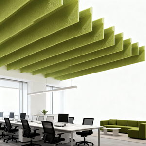 Pannelli Acustici Fonoassorbenti in PET Ecologico per Pareti e Soffitti di Soggiorno, Camera <span class=keywords><strong>da</strong></span> Letto e Hotel - Product Image 2