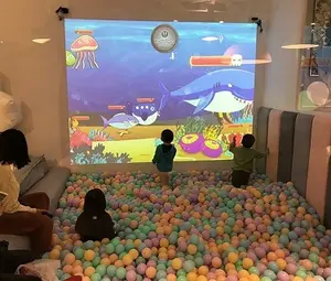 الأعمال الصغيرة لعبة مركز أرضية تفاعلية/جدار العارض 3D الإسقاط البرمجيات الاطفال يلعبون ألعاب للتسوق مول