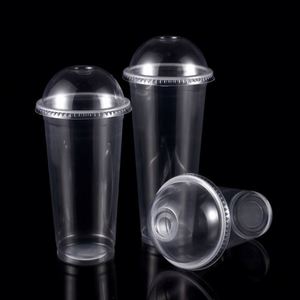Vasos Desechables de Plástico PP con Fondo Plano de 90 mm, con Logotipo Personalizado, para Bebidas, 16oz/24oz, Transparentes, para Té de Burbujas, Jugos y Refrescos - Product Image 6