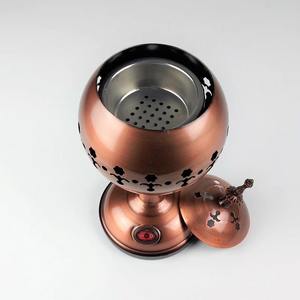 Quemador de Incienso Moderno de Latón Fundido para Decoración del Hogar, Quemador de Carbón Aromático de Metal con Forma de Oud Árabe de Tendencia - Product Image 2