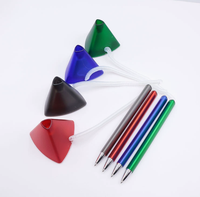 Support de stylo de bureau en plastique transparent pour le sport, base triangulaire, largeur d'écriture 1,0 mm, pour la signature de factures de fret express par ligne téléphonique