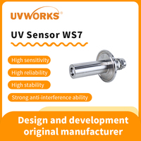 Absorption des rayons ultraviolets WS7-U TC1/2 Acier inoxydable 254 nm 20 50 200 500 MW/cm2 DC 12V Capteur UV UVWORKS