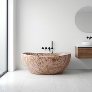 Bañeras Ovaladas Modernas de Lujo Hechas a Medida, Exclusivas, Multicolores, Rojas, Independientes, para Baño, Villa, Hotel, Casa - Product Image 6