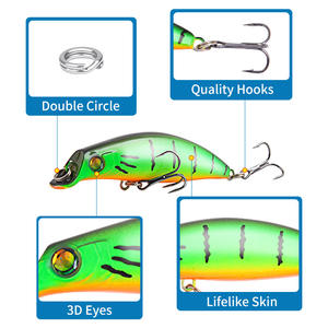 เหยื่อปลอม Ytqhxy Popper Lure 8.1 ซม. 7 กรัม เหยื่อแข็งสำหรับตกปลาผิวน้ำ สำหรับปลาแมนดาริน พร้อมตะขอสามทางสิบสี - Product Image 4