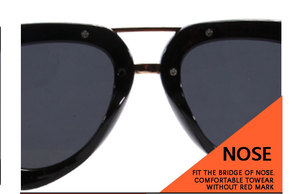 Lunettes <span class=keywords><strong>de</strong></span> <span class=keywords><strong>soleil</strong></span> QSKY à verres dégradés, double pont, motif léopard, vente en gros à prix abordable, monture épaisse, protection UV400, pour hommes et femmes, idéales pour l'extérieur - Product Image 4